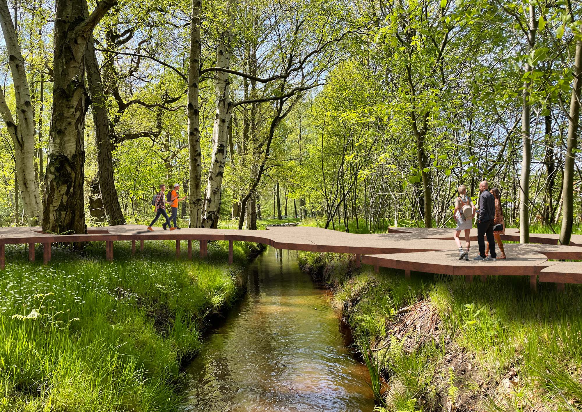 Gijs Van Vaerenbergh designs experience path for campus in Diepenbeek